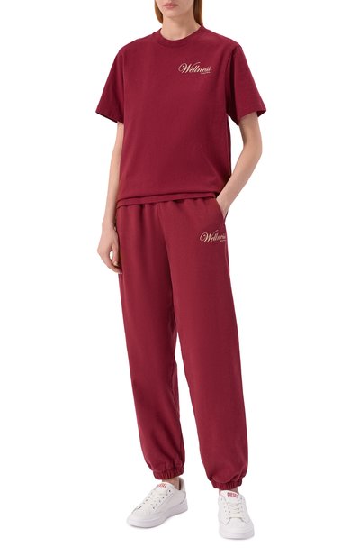 Хлопковая футболка SPORTY AND RICH, арт. T004362083RE10, фото 2