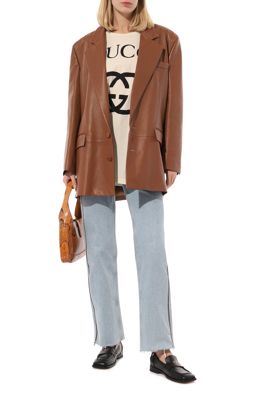 Хлопковая футболка GUCCI, арт. 539081 X3Q35, фото 2