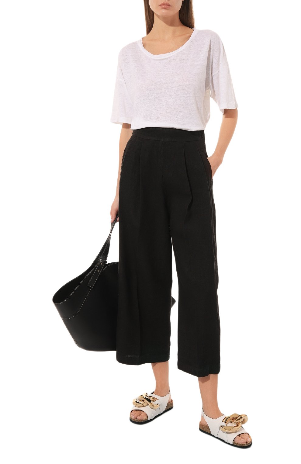 Льняные брюки 120% LINO, арт. Y0W29D5/0000476/000, фото 2