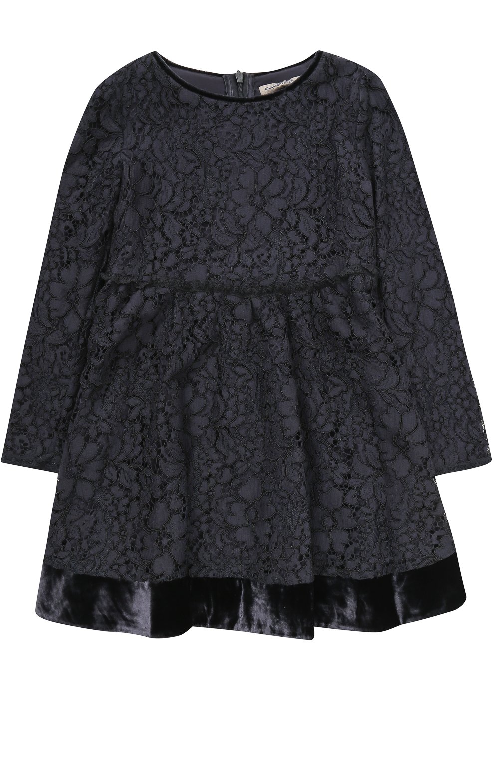 Кружевное мини-платье с бархатной отделкой ERMANNO SCERVINO, арт. 41 I AB02/4-8, фото 1