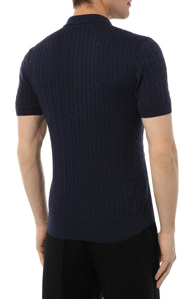 Поло из хлопка и кашемира CORNELIANI, арт. 93M577-9325162, фото 4