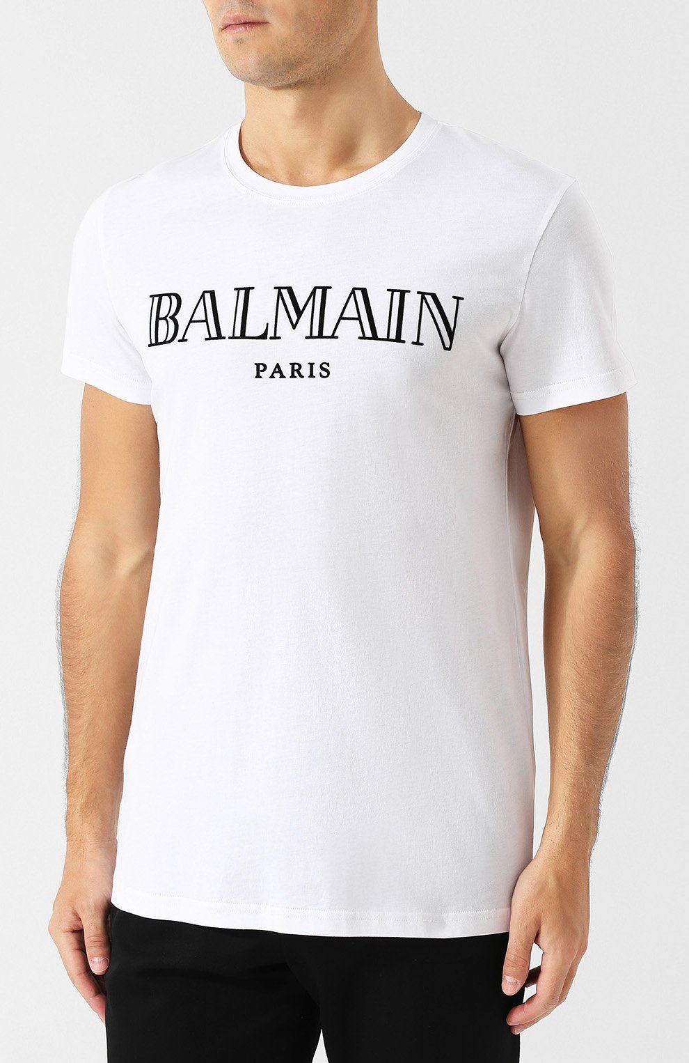 Хлопковая футболка с принтом BALMAIN, арт. W8H/8601/I259, фото 3