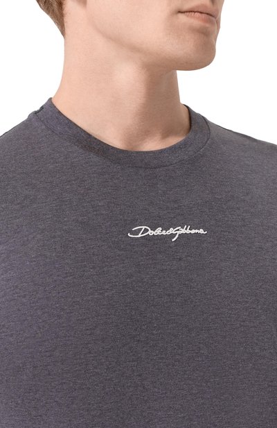 Хлопковая футболка DOLCE & GABBANA, арт. G8RN8Z/G7P0C, фото 5