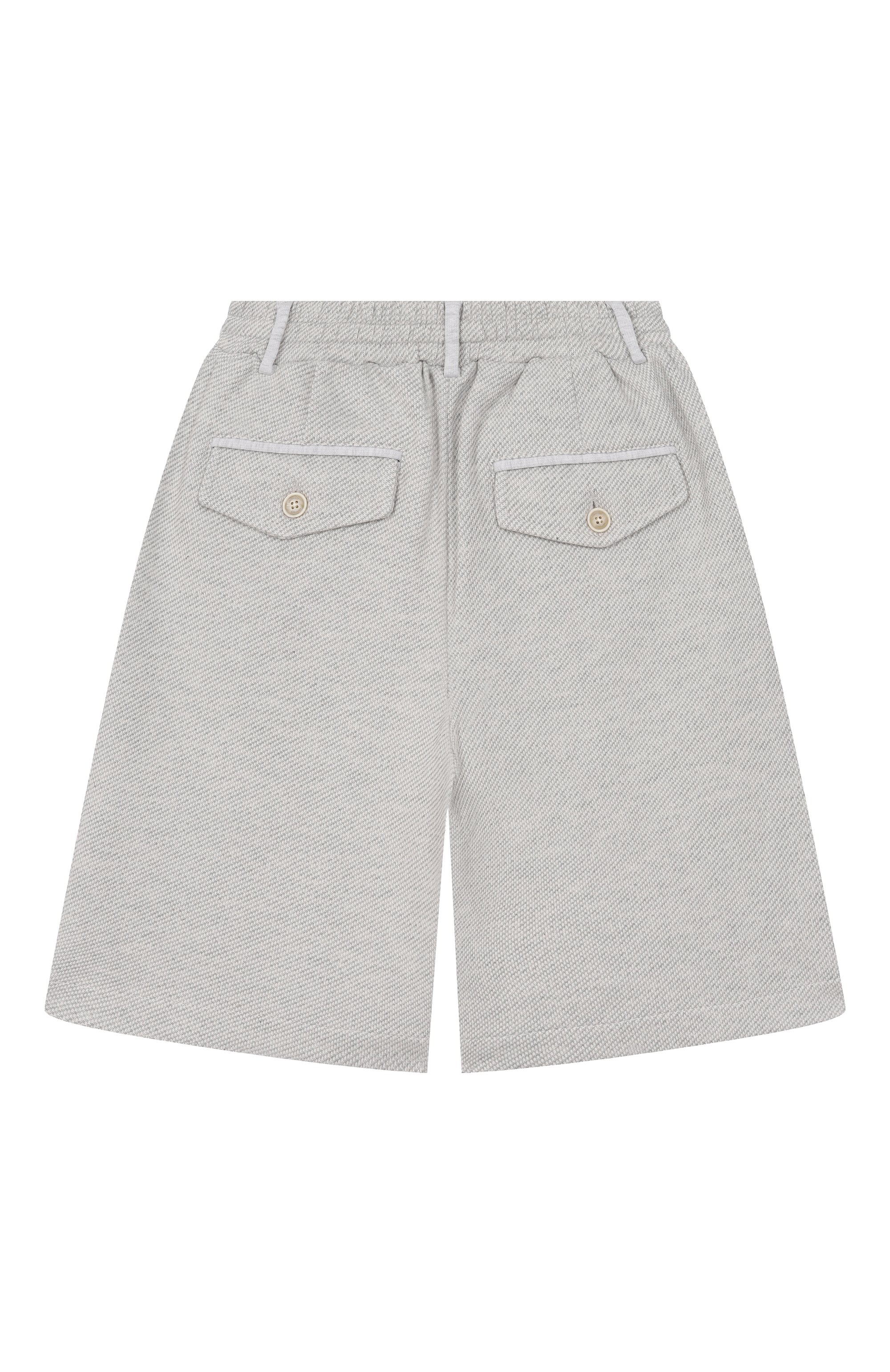 Хлопковые шорты ELEVENTY светло-серого цвета по цене 19500 руб., арт. EY6Q49/J0545_001, фото 2 Хлопковые шорты ELEVENTY, арт. EY6Q49/J0545_001, фото 2