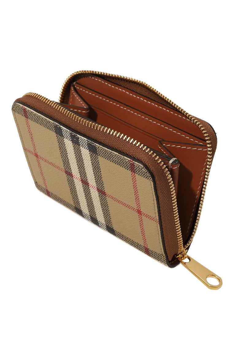 Женские кошелек BURBERRY бежевого цвета, арт. 8070600 | Фото 3 (Нос: Не проставлено; Материал: Пластик)