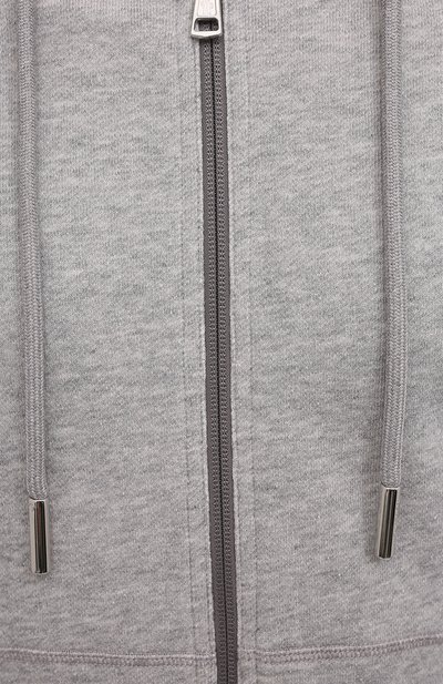Хлопковая толстовка MONCLER серого цвета по цене 48100 руб., арт. G1-091-8G742-00-V8007, фото 5 Хлопковая толстовка MONCLER, арт. G1-091-8G742-00-V8007, фото 5
