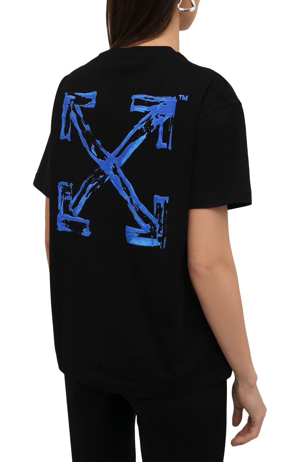 Хлопковая футболка OFF-WHITE, арт. 0WAA089F21JER012, фото 4