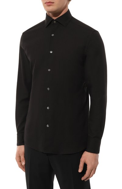 Рубашка из хлопка и кашемира ZEGNA, арт. SRF5/E8X44A6, фото 3