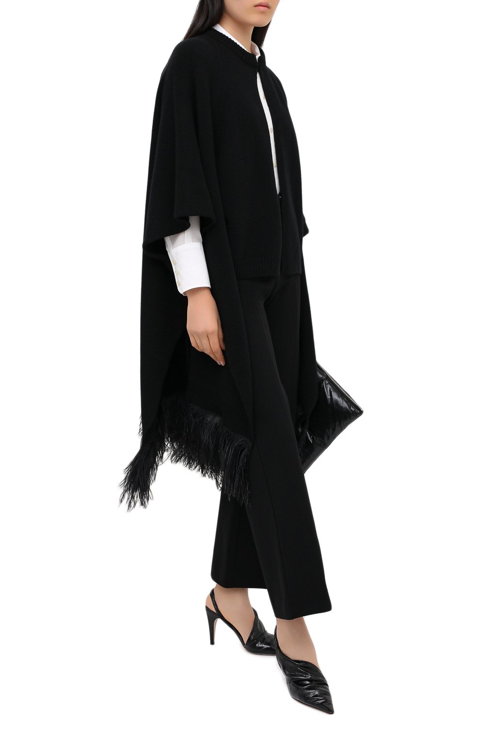 Накидка из шерсти и кашемира VALENTINO, арт. UB3KSA065QK, фото 2