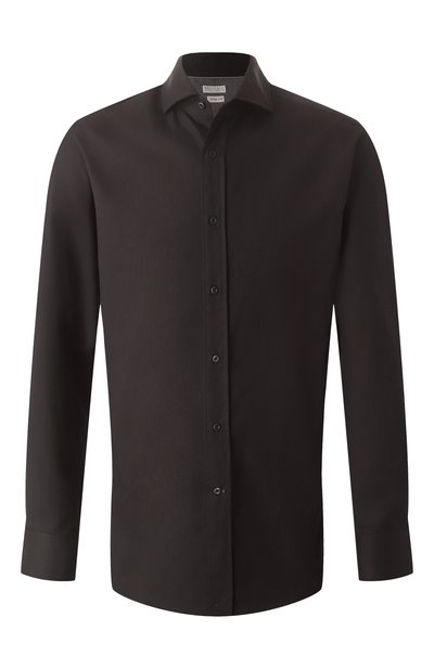 Мужская хлопковая сорочка BRUNELLO CUCINELLI, арт. MW6041718