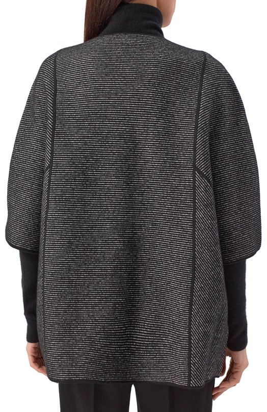 Пальто из шерсти и хлопка Emporio Armani EW001235/AF18163 Серый  EW001235/AF18163 Фото 4