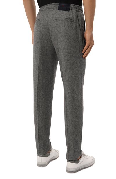 Брюки из шерсти и кашемира KITON темно-серого цвета по цене 209000 руб., арт. UPLACK0122E08, фото 4 Брюки из шерсти и кашемира KITON, арт. UPLACK0122E08, фото 4