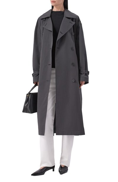 Хлопковый тренч TOTEME, арт. 252-WR00197-FB0410, фото 2