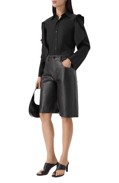 Хлопковая рубашка VETEMENTS черного цвета по цене 109500 руб., арт. WH27SH045SB, фото 2 Хлопковая рубашка VETEMENTS, арт. WH27SH045SB, фото 2