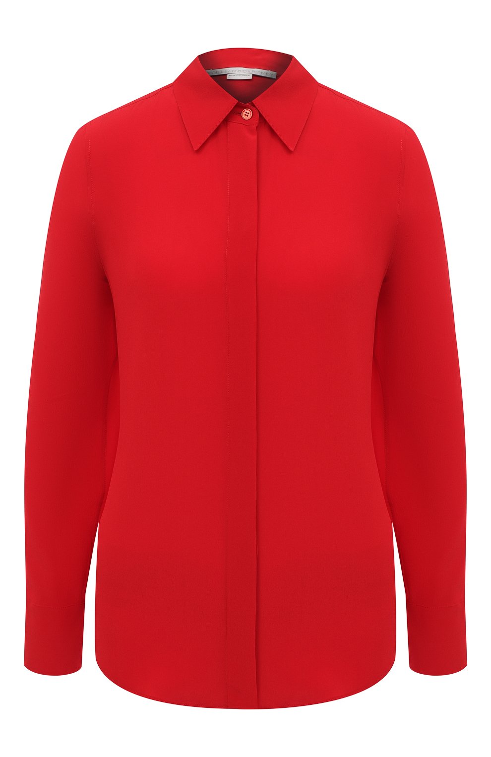 Шелковая рубашка STELLA MCCARTNEY красного цвета по цене 59950 руб., арт. 606912/SY206, фото 1 Шелковая рубашка STELLA MCCARTNEY, арт. 606912/SY206, фото 1