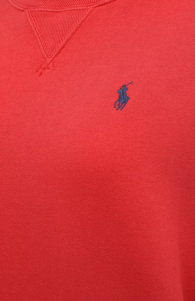 Хлопковый свитшот POLO RALPH LAUREN красного цвета по цене 17800 руб., арт. 211794395, фото 5 Хлопковый свитшот POLO RALPH LAUREN, арт. 211794395, фото 5