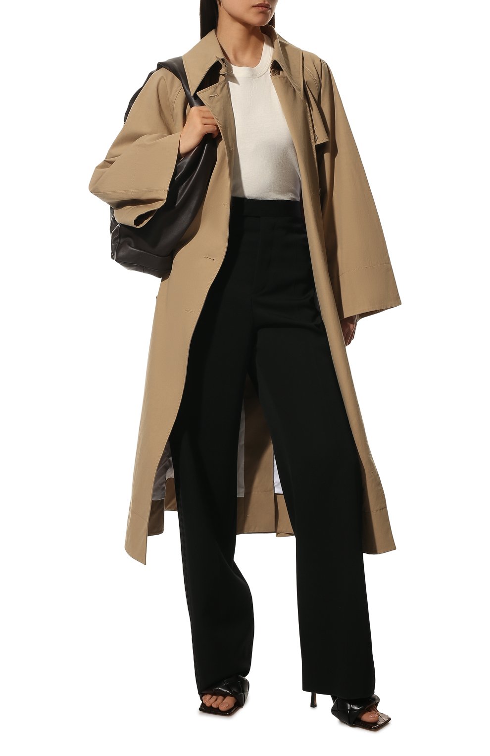 Хлопковая футболка BOTTEGA VENETA белого цвета по цене 39950 руб., арт. 649060/VF1U0, фото 2 Хлопковая футболка BOTTEGA VENETA, арт. 649060/VF1U0, фото 2