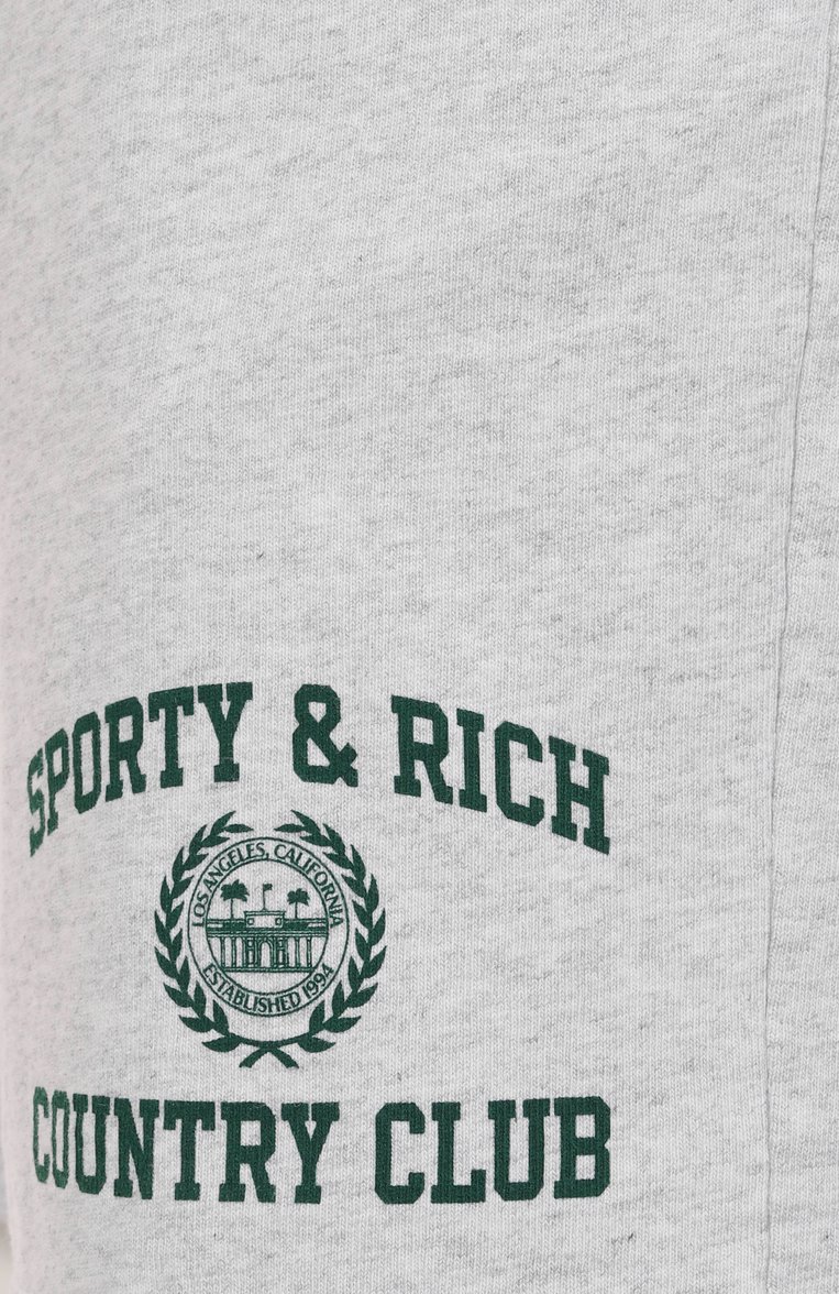 Хлопковые шорты SPORTY AND RICH, арт. SH039606218GY03, фото 1