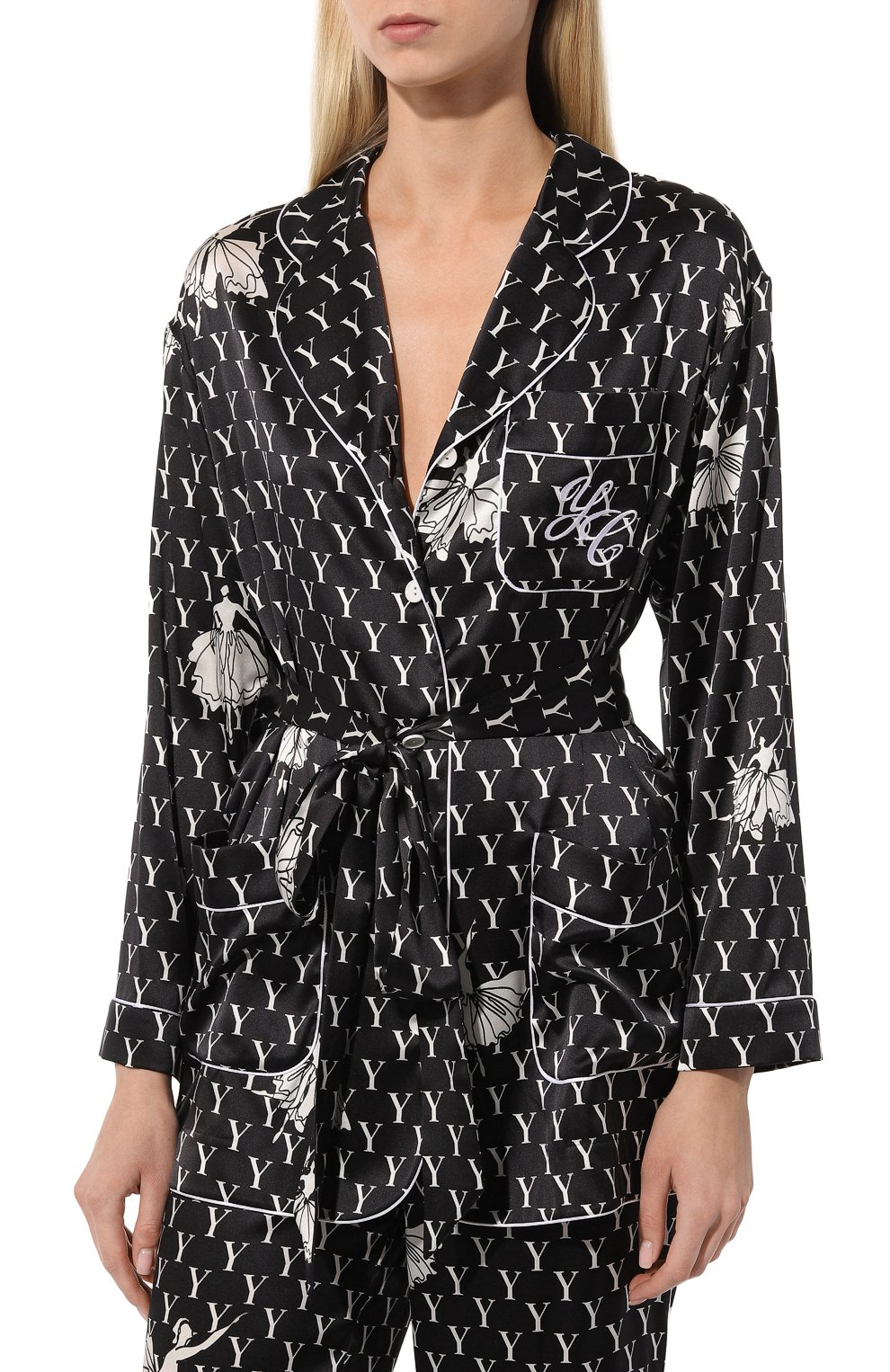 Атласная блузка YANINA, арт. T-2420A/7, фото 3