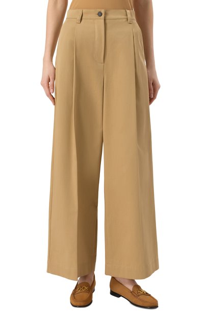 Хлопковые брюки WEEKEND MAX MARA, арт. NEBBIE, фото 3