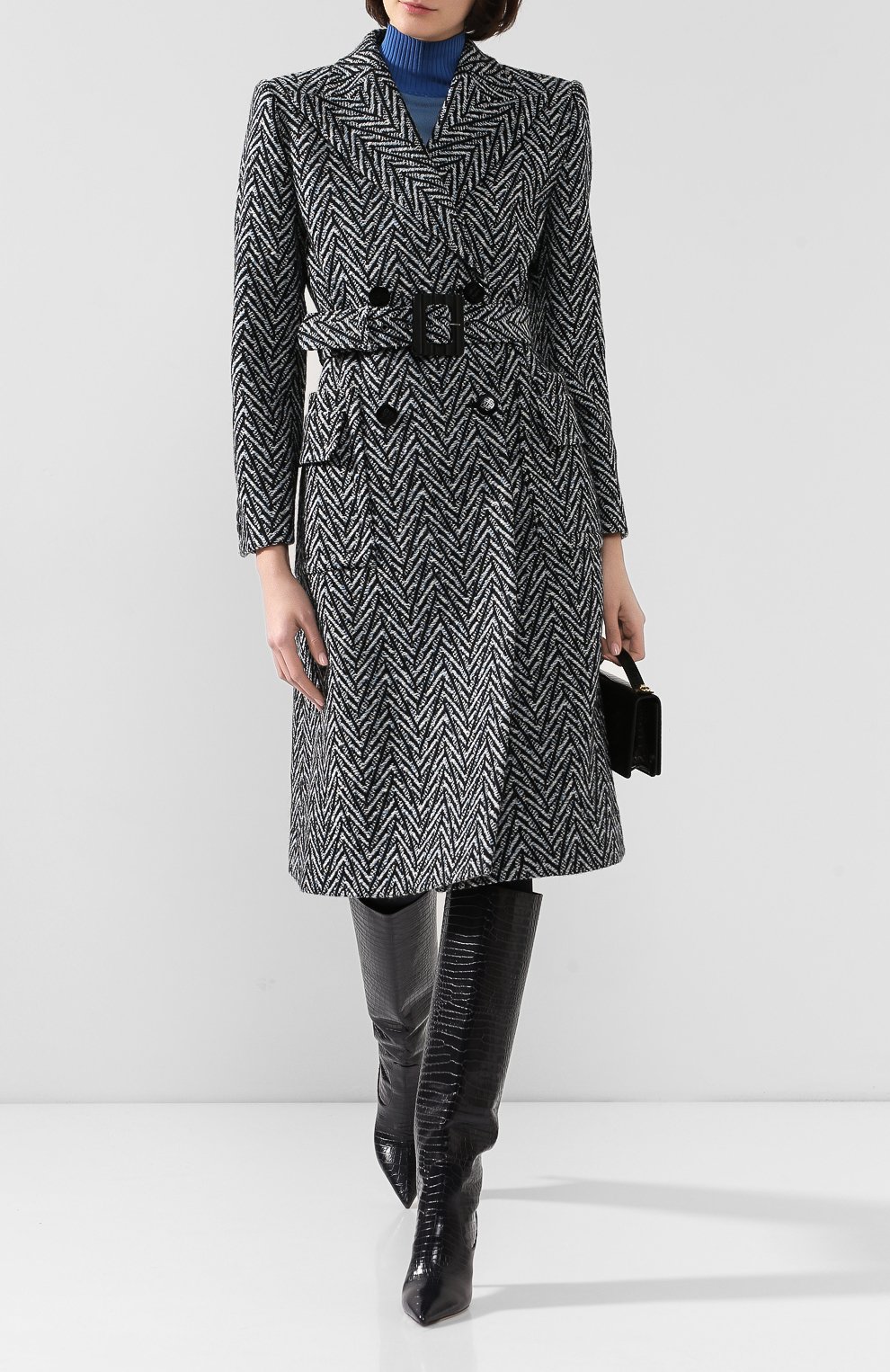 Шерстяное пальто GIVENCHY синего цвета по цене 341000 руб., арт. BWC05K12BA, фото 2 Шерстяное пальто GIVENCHY, арт. BWC05K12BA, фото 2