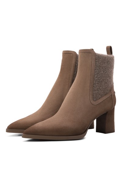 Женские замшевые ботильоны SANTONI, арт. WTEG72444PC4NMGS