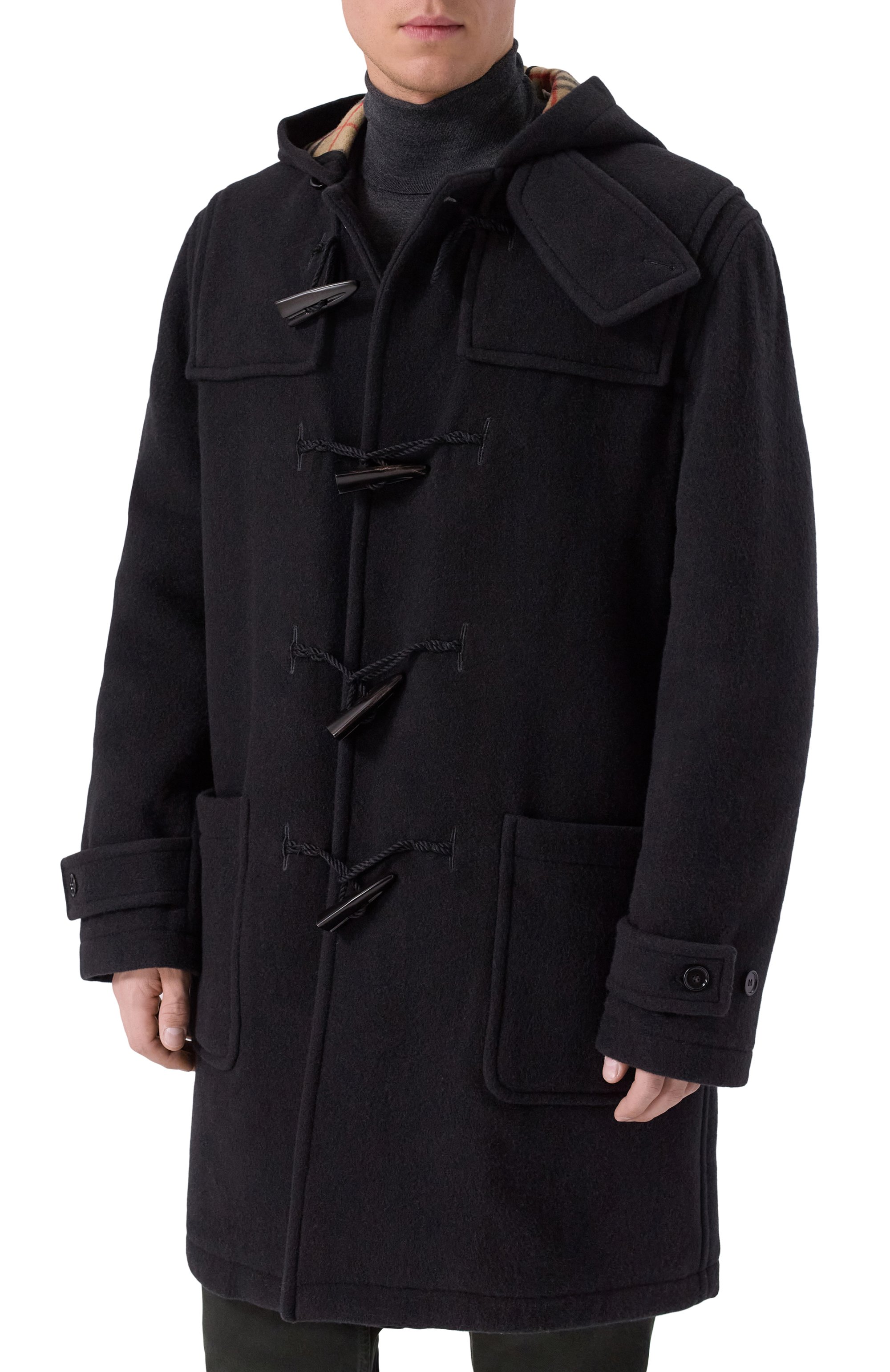 Шерстяной дафлкот BURBERRY, арт. 8113088, фото 3