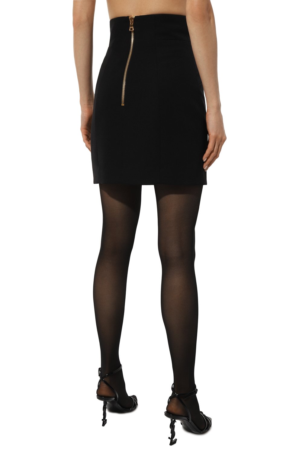 Шерстяная юбка BALMAIN, арт. BF1LB810/WC09, фото 4