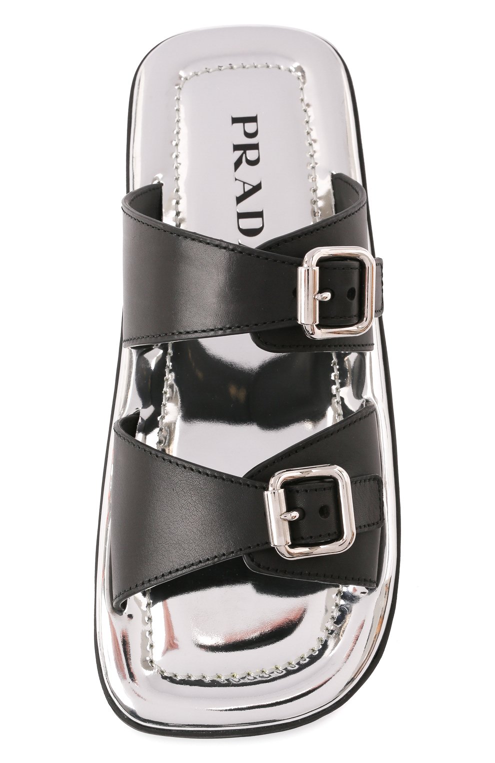 Кожаные шлепанцы PRADA, арт. 1XX628-248-F0632-020, фото 4