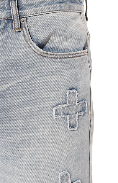 Джинсы KSUBI голубого цвета по цене 31900 руб., арт. MFA23DJ025, фото 5 Джинсы KSUBI, арт. MFA23DJ025, фото 5