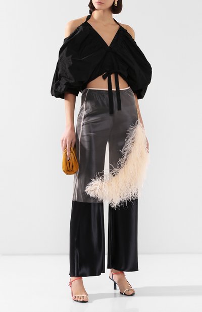 Юбка с отделкой перьями DRIES VAN NOTEN, арт. 201-10892-9305, фото 2