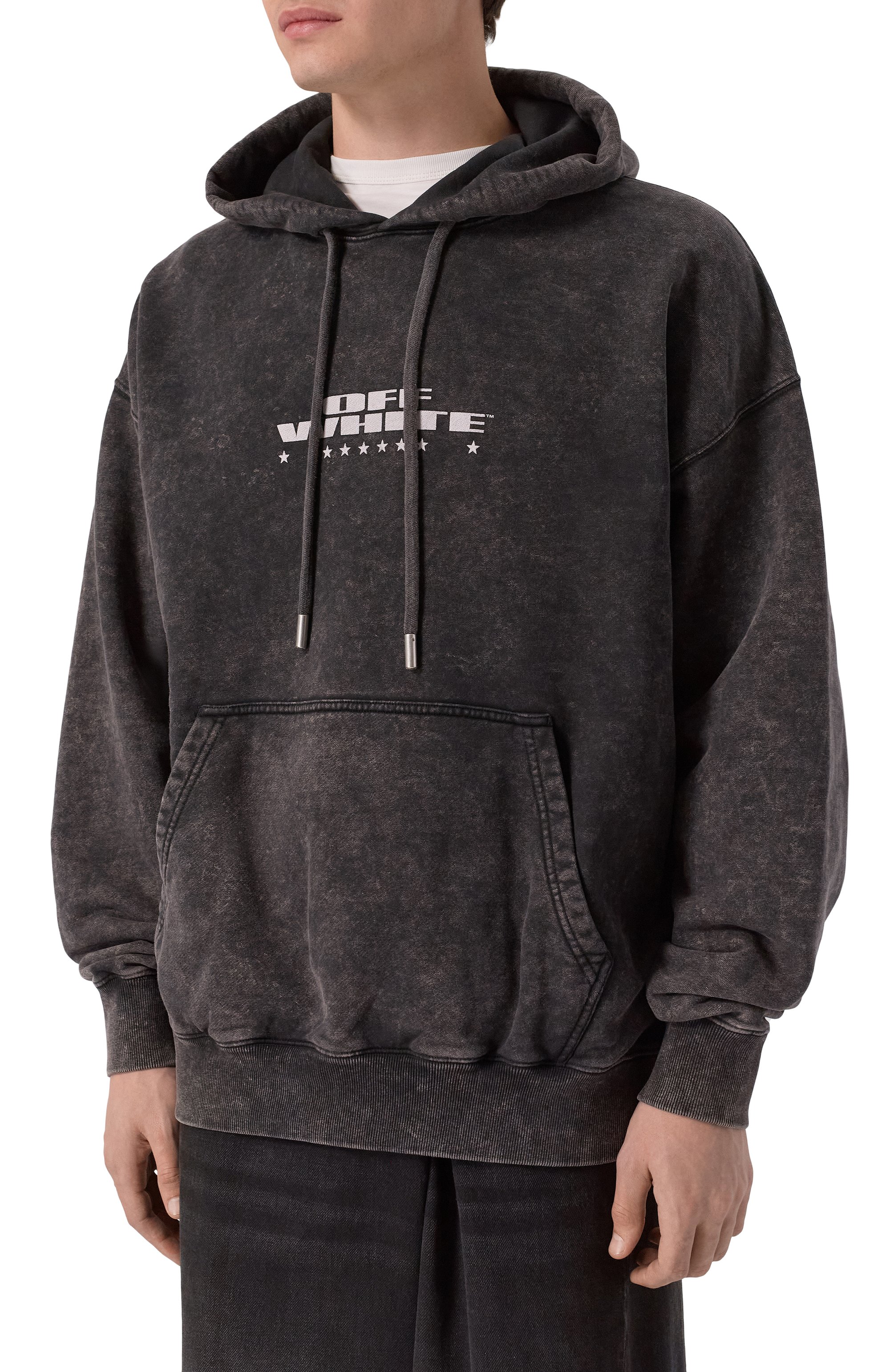 Хлопковое худи OFF-WHITE, арт. 0MBB085F25FLE005, фото 3