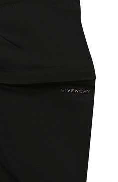 Детские хлопковые джоггеры GIVENCHY черного цвета, арт. H24243/12+/14 | Фото 3 (Материал сплава: Проставлено; Нос: Не проставлено; Материал внешний: Хлопок; Мальчики Кросс-КТ: Джоггеры-одежда)