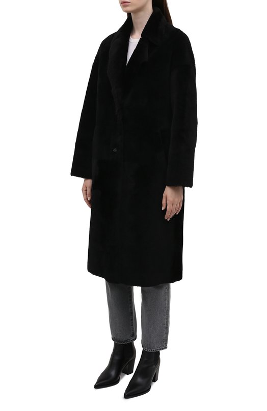 Шуба из овчины Ines&Marechal Чёрный, фото 3