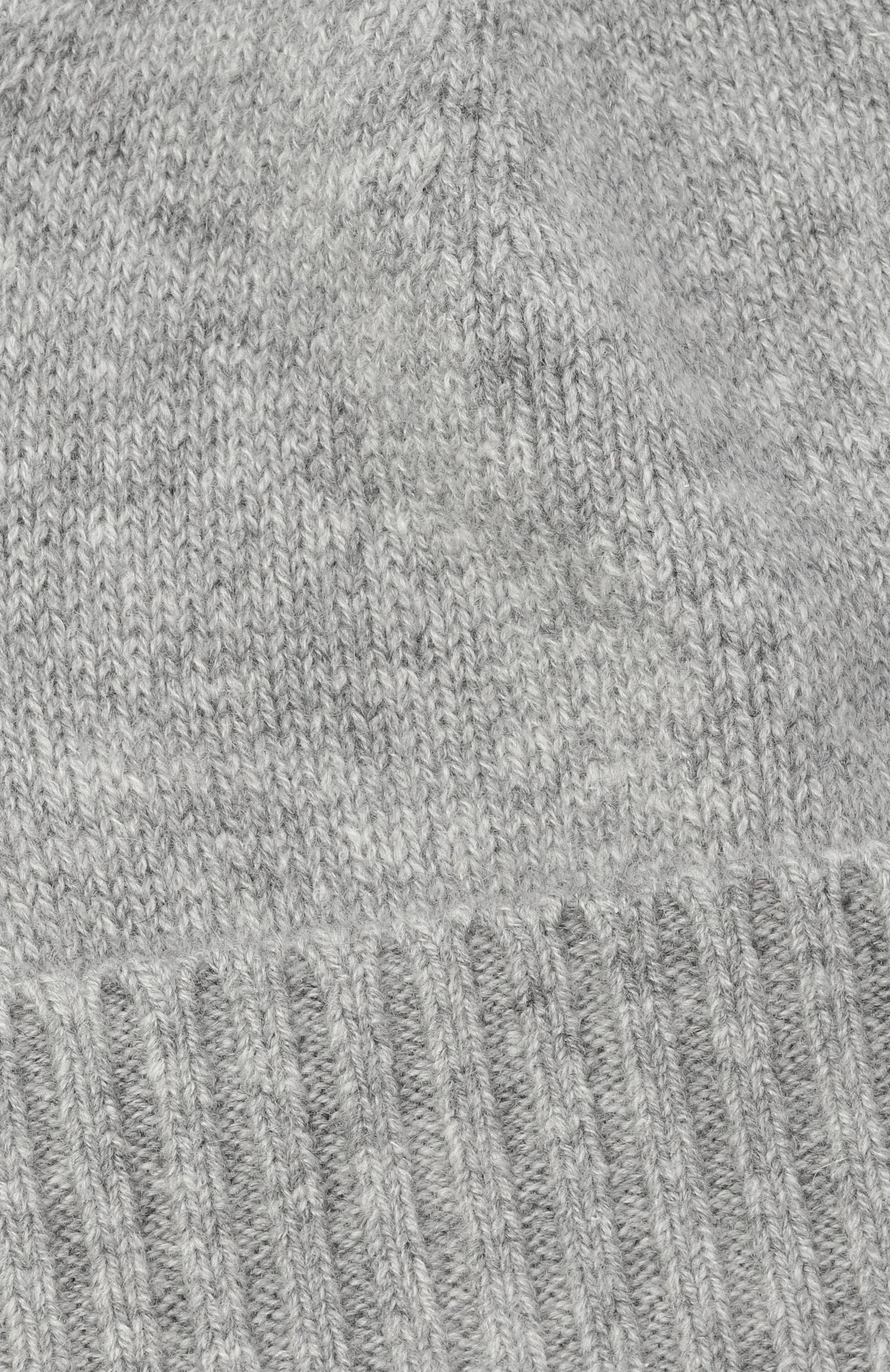 Кашемировая шапка ALLUDE серого цвета по цене 15100 руб., арт. 255/11245, фото 3 Кашемировая шапка ALLUDE, арт. 255/11245, фото 3