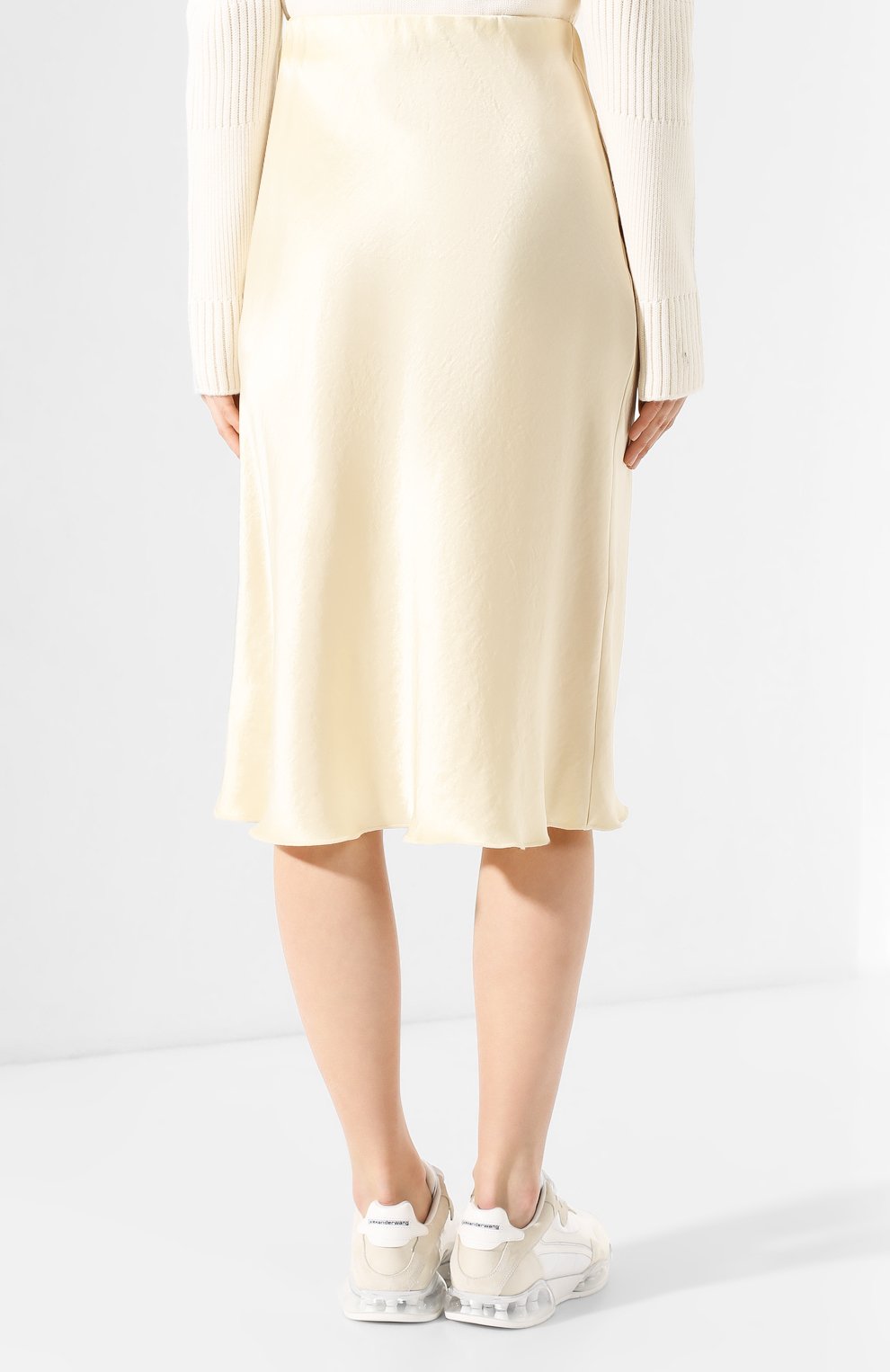 Юбка NANUSHKA, арт. ZARINA_WAX YELL0W_WASHED SATIN, фото 4