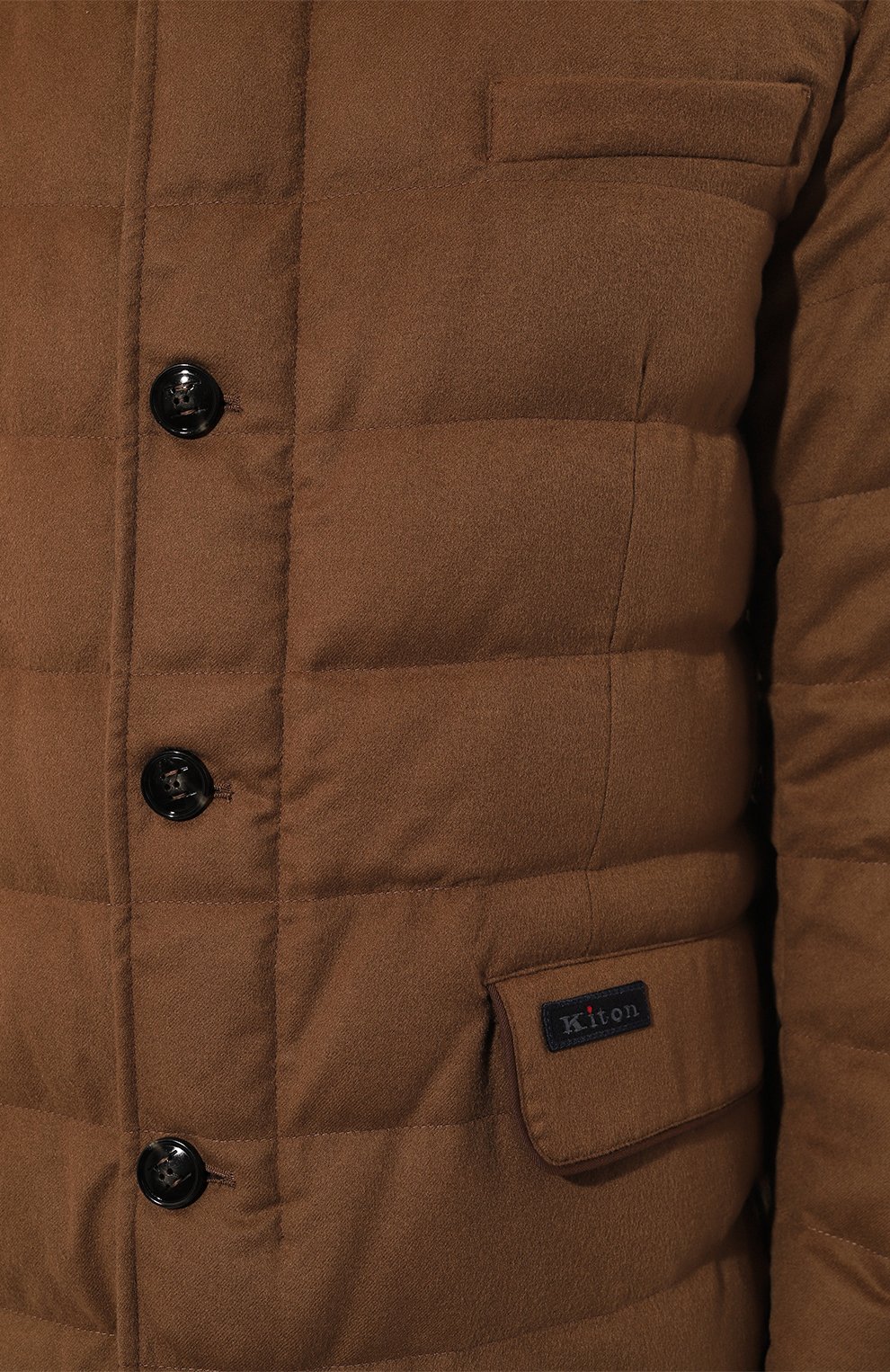 Кашемировая куртка KITON коричневого цвета по цене 679000 руб., арт. UW1910V0455F04, фото 5 Кашемировая куртка KITON, арт. UW1910V0455F04, фото 5