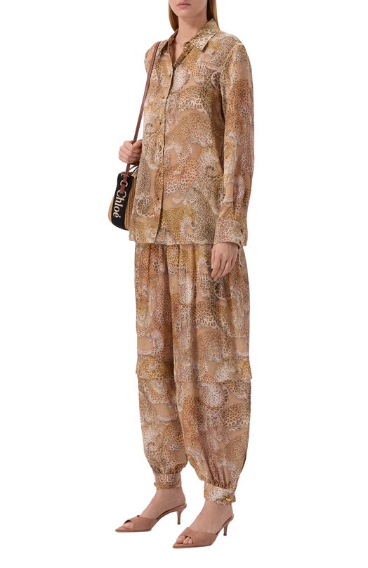 Шелковая рубашка Zimmermann 6980TC261 Леопардовый  6980TC261 Фото 2