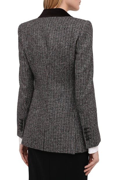 Шерстяной жакет DOLCE & GABBANA темно-серого цвета по цене 325000 руб., арт. F29GYT/FMMFU, фото 5 Шерстяной жакет DOLCE & GABBANA, арт. F29GYT/FMMFU, фото 5