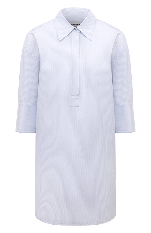 

Хлопковая рубашка Jil Sander, Голубой