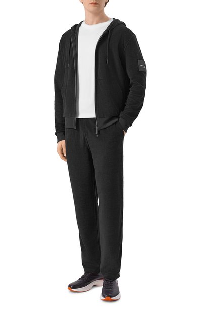 Хлопковые брюки KITON черного цвета по цене 99500 руб., арт. UMM0106, фото 2 Хлопковые брюки KITON, арт. UMM0106, фото 2