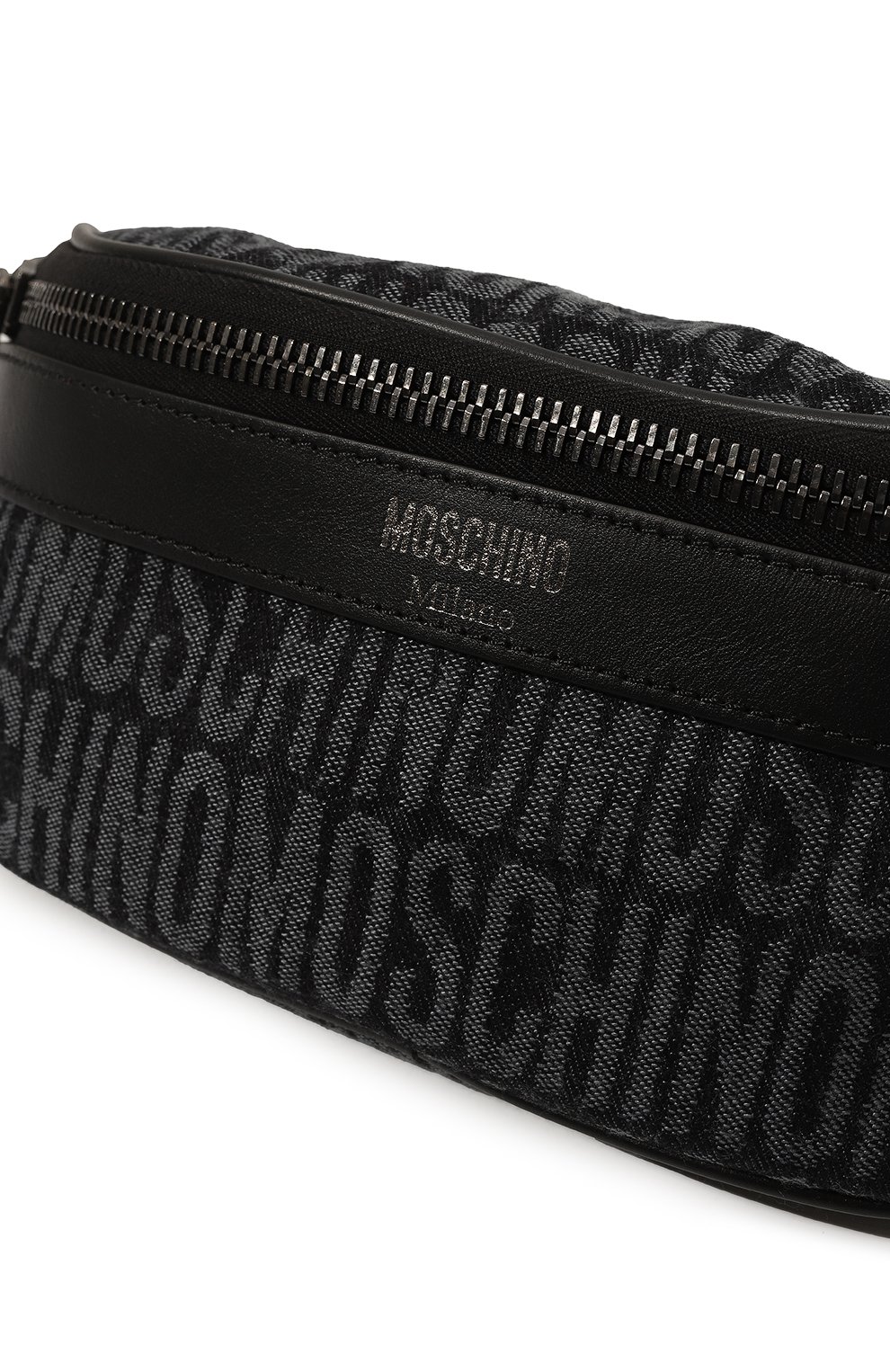 Поясная сумка MOSCHINO темно-серого цвета по цене 59950 руб., арт. A7705/8274, фото 3 Поясная сумка MOSCHINO, арт. A7705/8274, фото 3