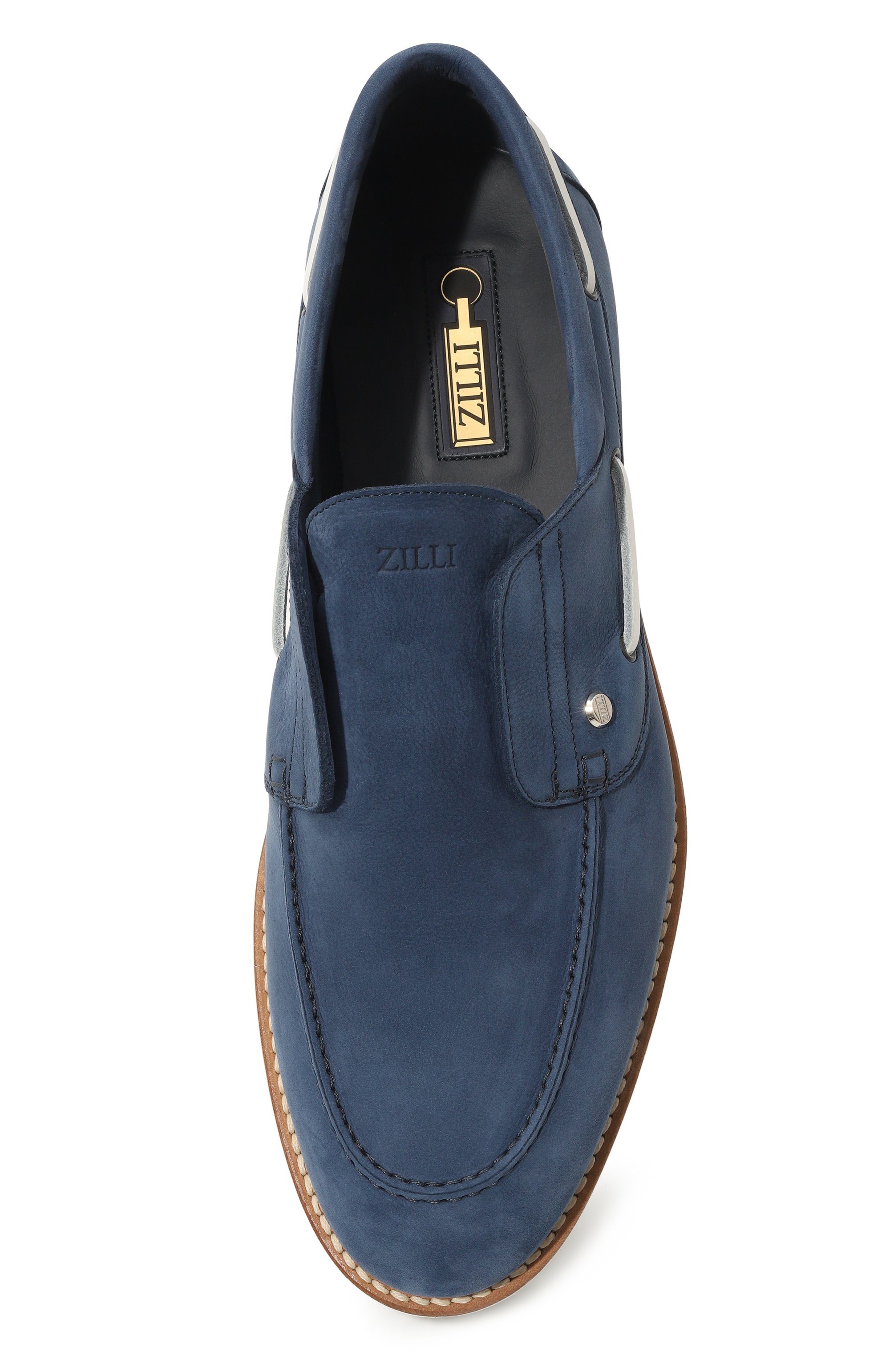 Замшевые лоферы ZILLI, арт. H0077AM1003VHA001, фото 6