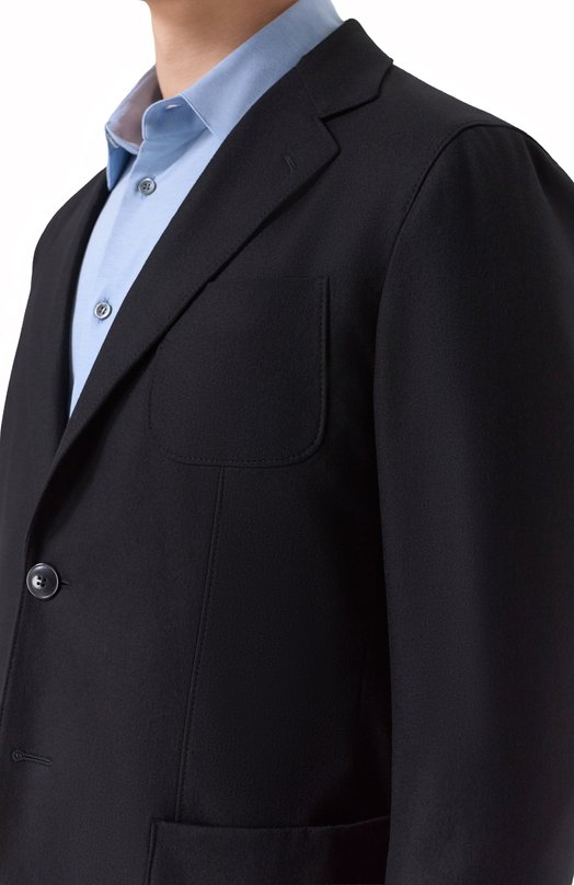 Кашемировый пиджак Giorgio Armani GM000248/TE10115 Чёрный  GM000248/TE10115 Фото 5