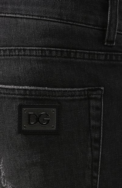 Джинсы прямого кроя DOLCE & GABBANA темно-серого цвета по цене 64500 руб., арт. GY07CD/G8AN9, фото 5 Джинсы прямого кроя DOLCE & GABBANA, арт. GY07CD/G8AN9, фото 5