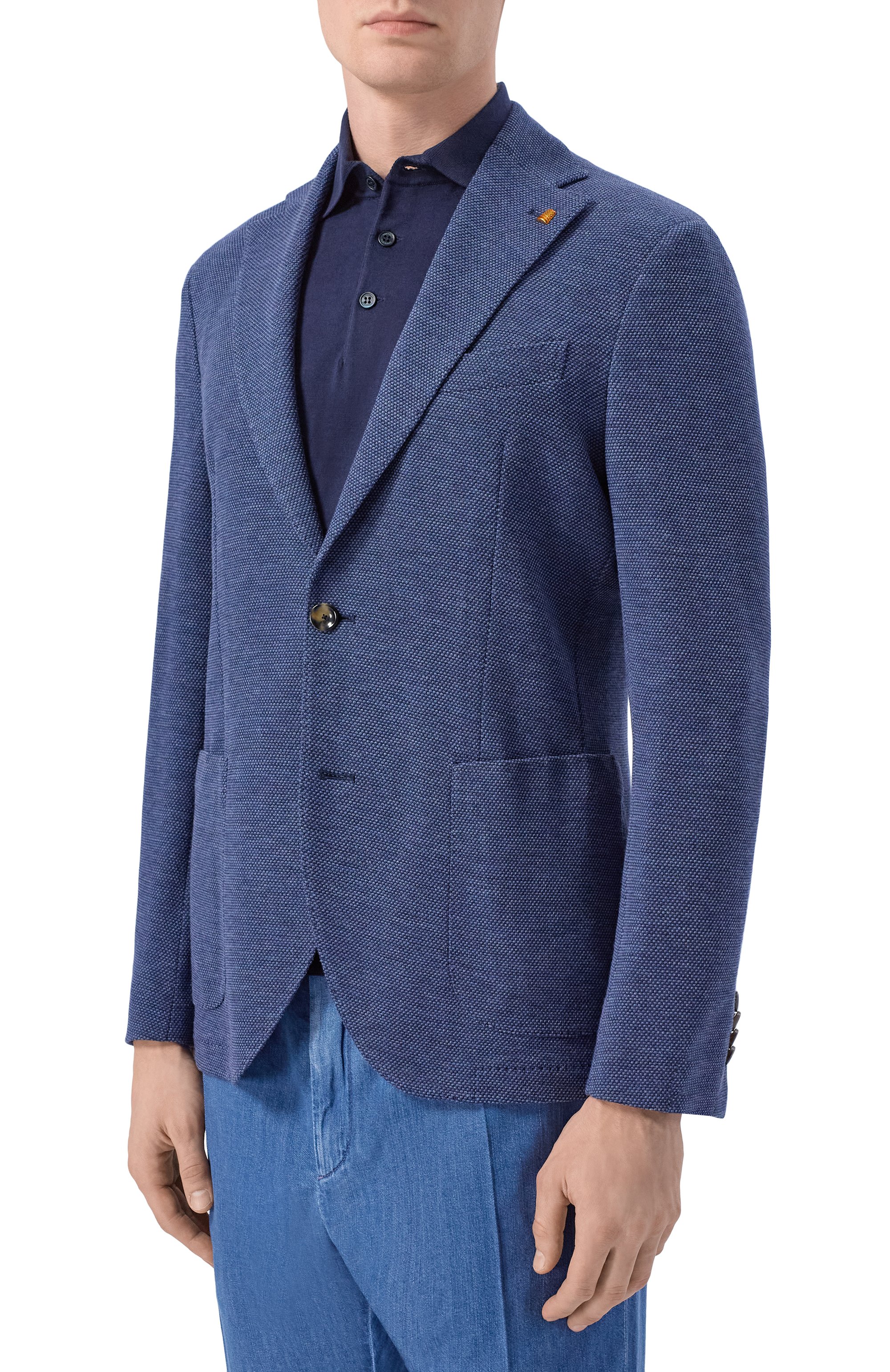 Пиджак из шерсти и хлопка SARTORIA LATORRE, арт. JD74/JJ177, фото 3