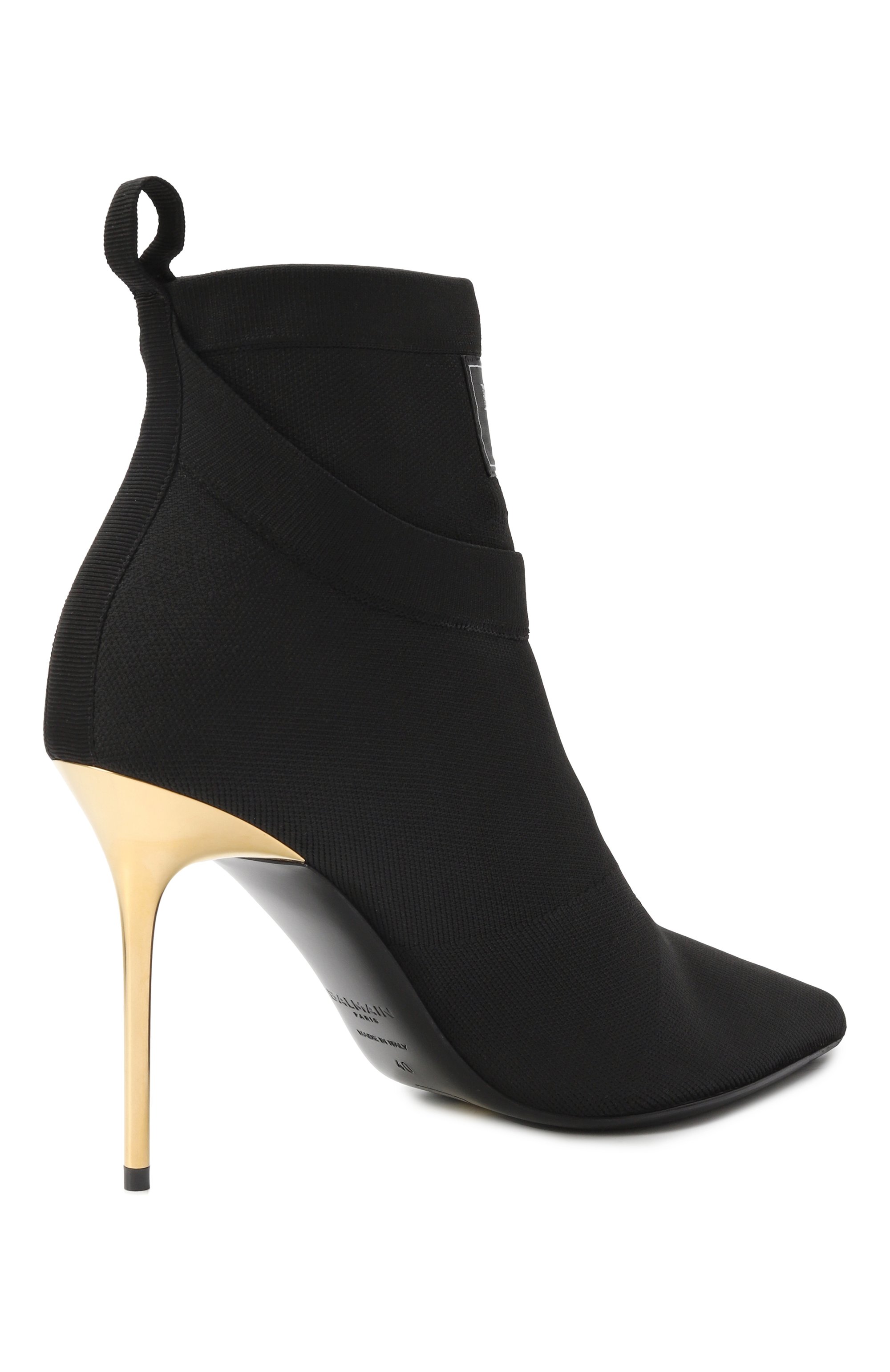 Текстильные ботильоны crewneck BALMAIN, арт. EN1TE102/TKAB, фото 5