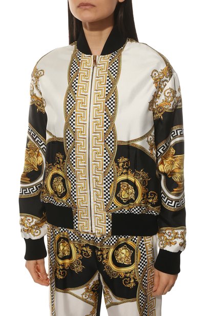 Шелковый бомбер VERSACE, арт. 1003228/1A03065, фото 3