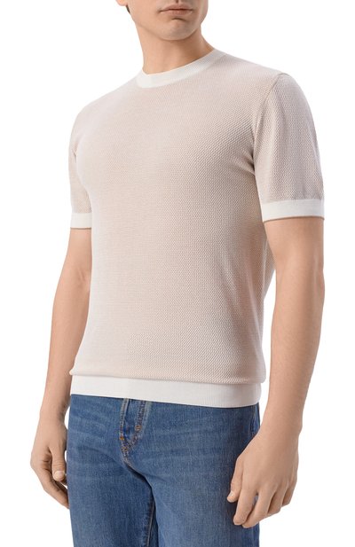 Джемпер из шелка и хлопка BOSS CAMEL, арт. 50560480, фото 3