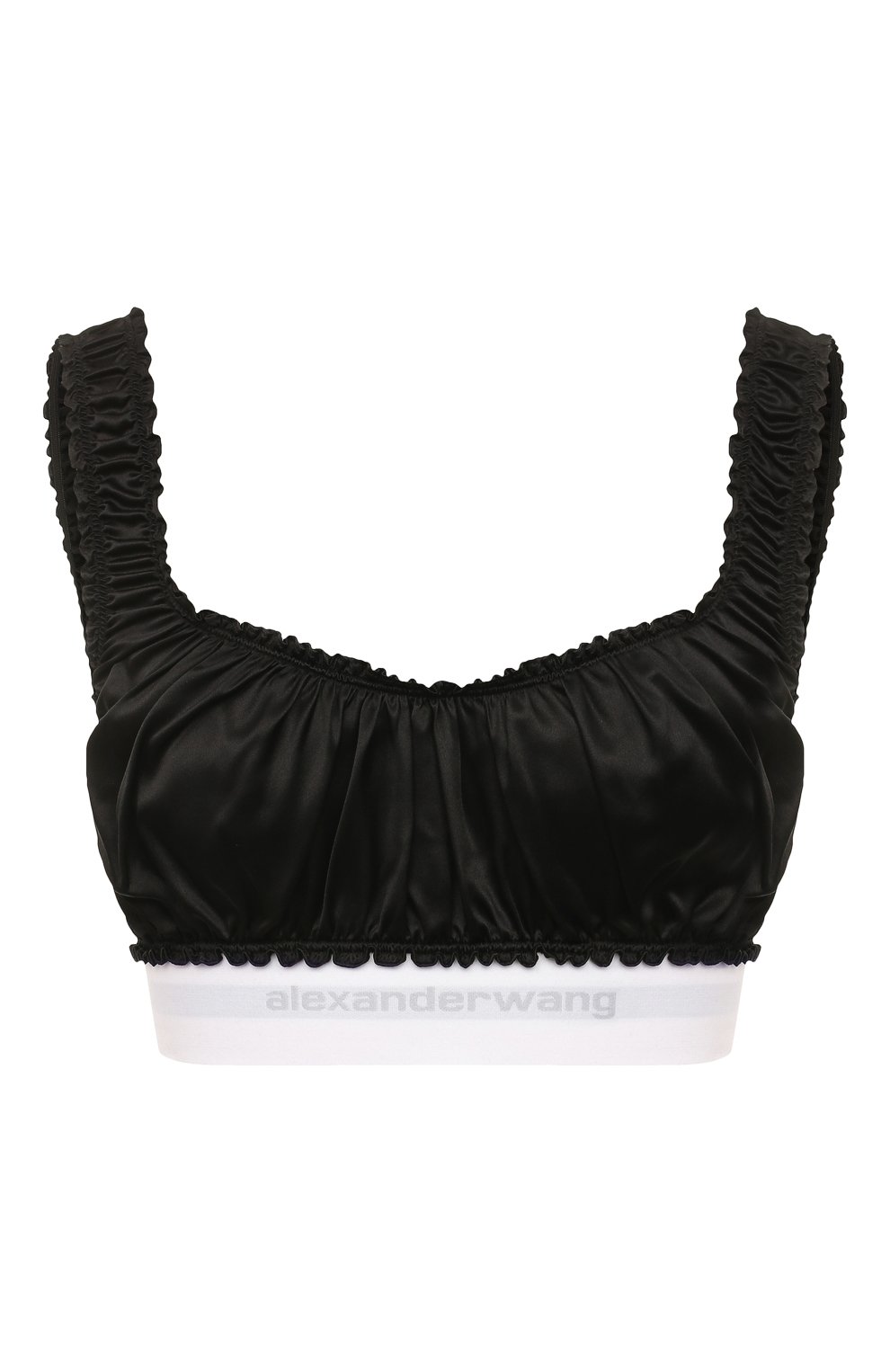 Шелковый бра-топ ALEXANDERWANG.T черного цвета по цене 25350 руб., арт. 4WC1228019, фото 1 Шелковый бра-топ ALEXANDERWANG.T, арт. 4WC1228019, фото 1